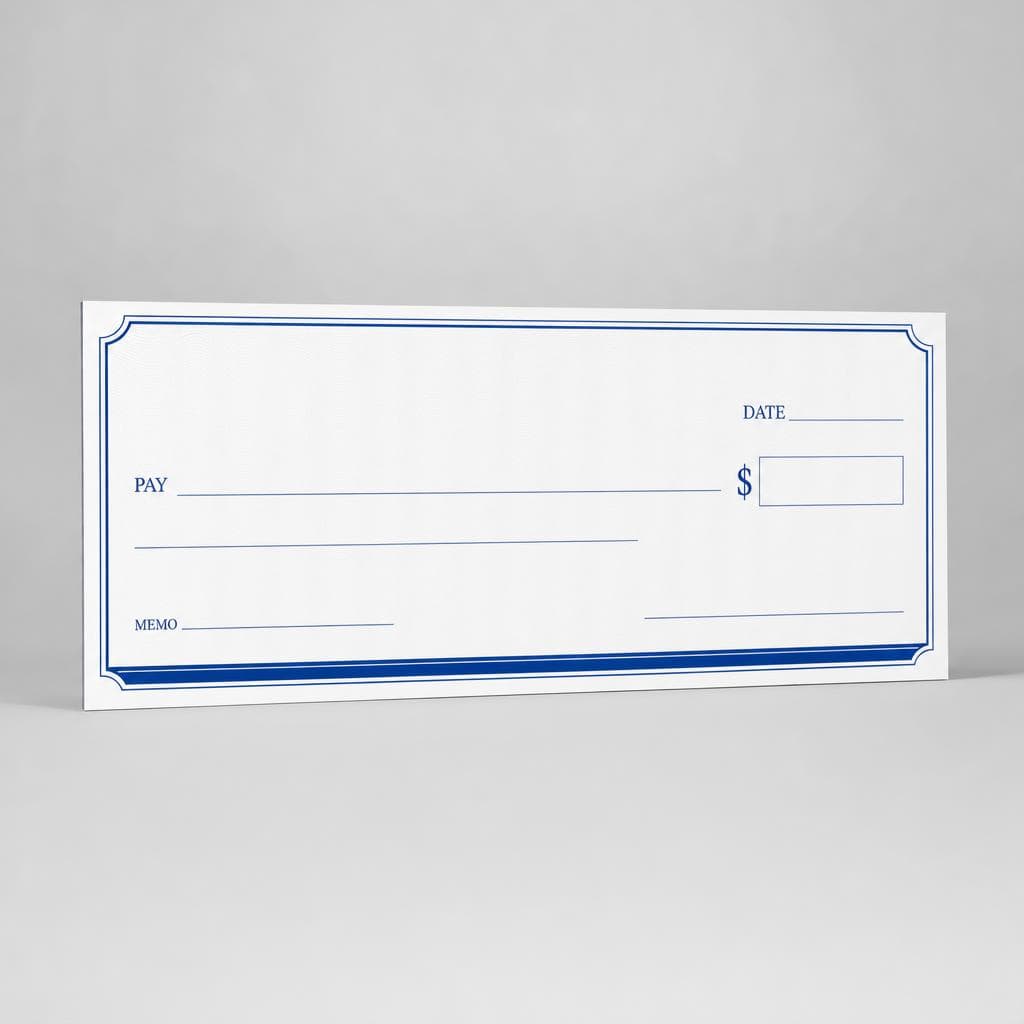 Giant Mock-Up Cheque sample