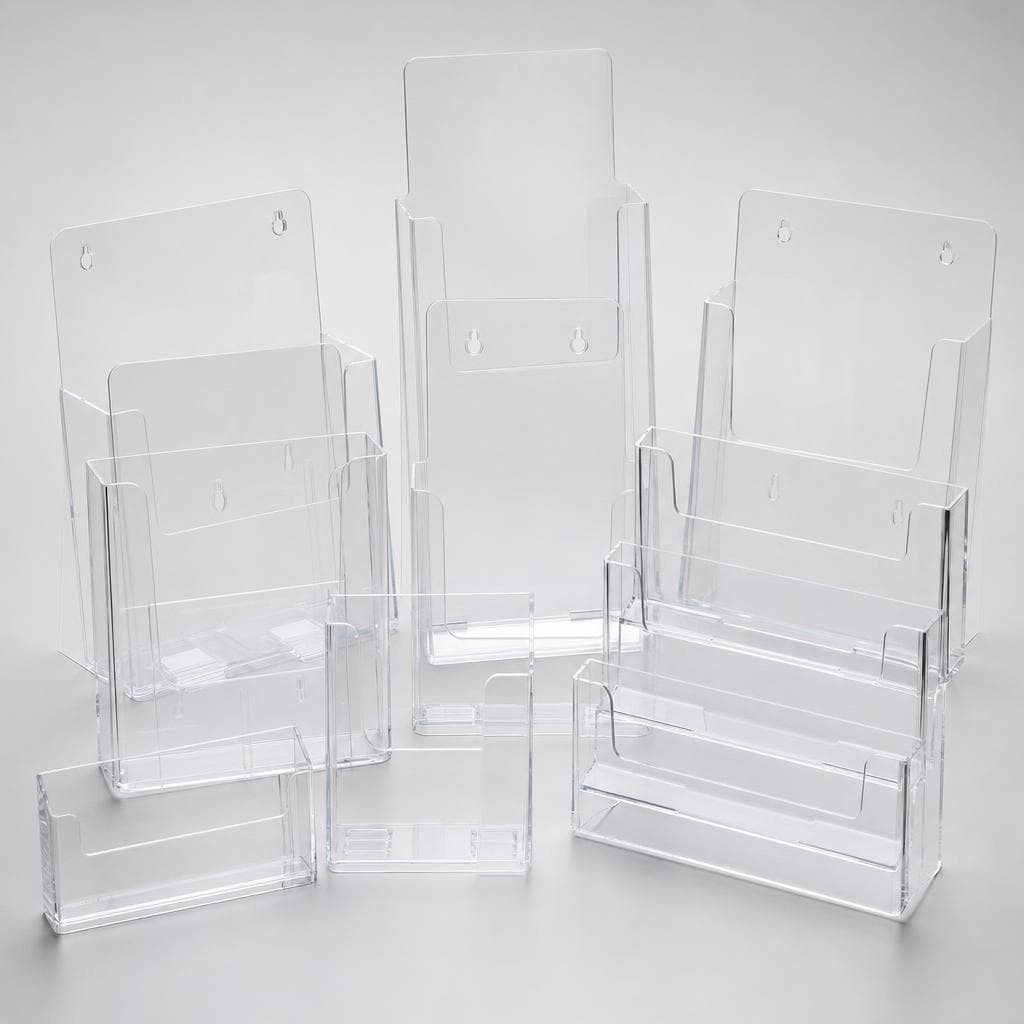 Brochure, Menu & Sign Holders sample